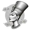 Nefertiti tattoo design idea