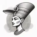 Nefertiti tattoo design idea