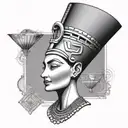 Nefertiti tattoo design idea