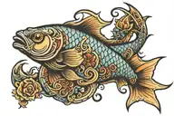 fish hook   tattoo design idea