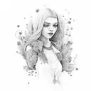 daughter born September 11 tattoo design idea