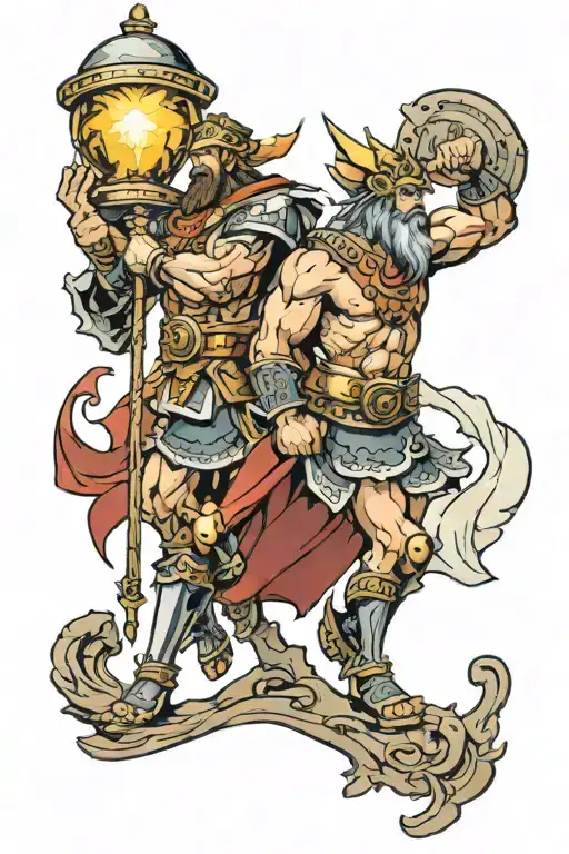 41  beacon of light, David and Goliath  the ark  tattoo design idea