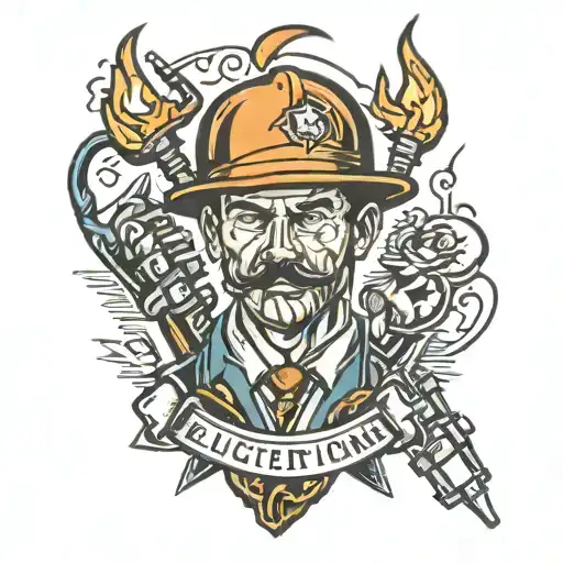 electrician tattoo design idea