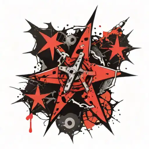 nautical star tattoo design idea