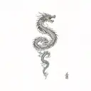 chinese dragon tattoo design idea