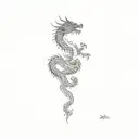 chinese dragon tattoo design idea