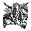 Thundergod Thor  tattoo design idea