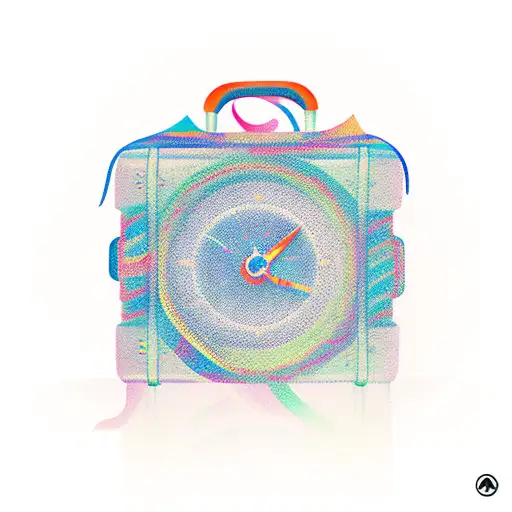 travel and time tattoo design idea