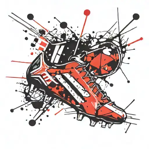 football boots tattoo design idea