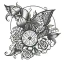 Mobile number 7 tattoo design idea