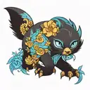 bluey tattoo design idea