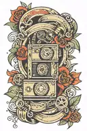 film strip tattoo design idea