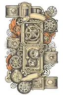 film strip tattoo design idea