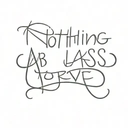 nothing lasts forever tattoo design idea