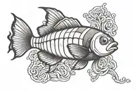 clown fish tattoo design idea