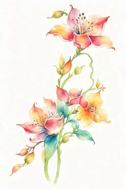 A symbol of good luck wealth and well-being tattoo design idea