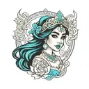 princess jasmine tattooed tattoo design idea