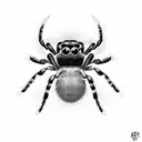 jumping spider tattoo design idea
