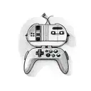 Packaman with nintendo Controller tattoo design idea