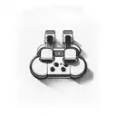 Packaman with nintendo Controller tattoo design idea