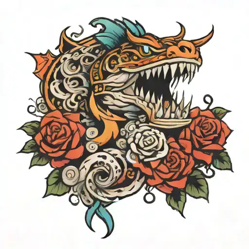 risk rich He tattoo design idea