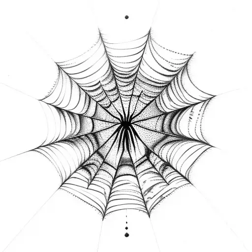 Spider Web tattoo design idea