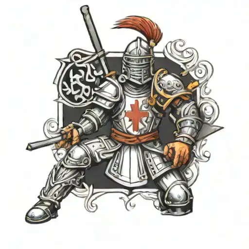 Roman Soldier, Knights Templar, Samurai  tattoo design idea