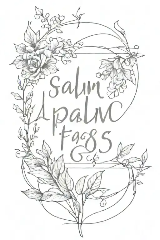 psalm 46:5 tattoo design idea