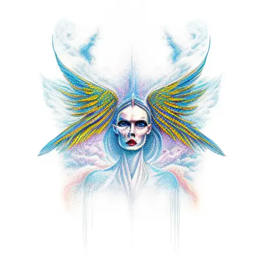 war in heaven tattoo design idea