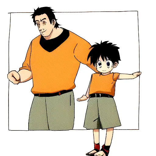 dad and son tattoo design idea