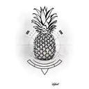 Pineapple Watermelon tattoo design idea