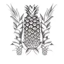 Pineapple Watermelon tattoo design idea
