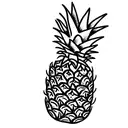 Pineapple tattoo design idea