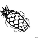 Pineapple tattoo design idea