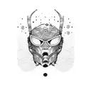 snowboarder and skateboarder tattoo design idea