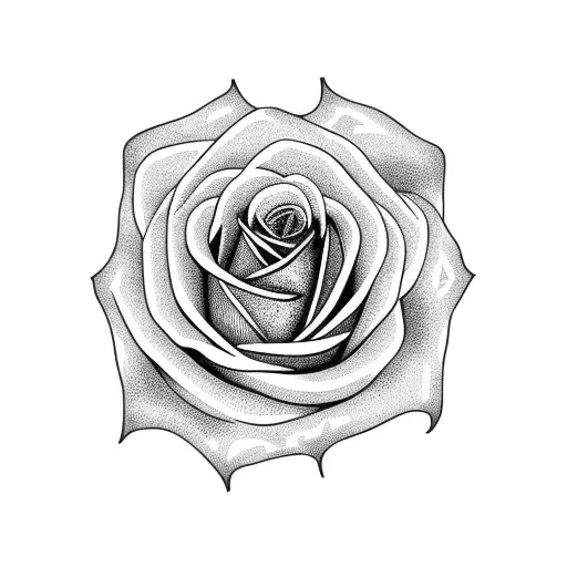 money rose tattoo design idea