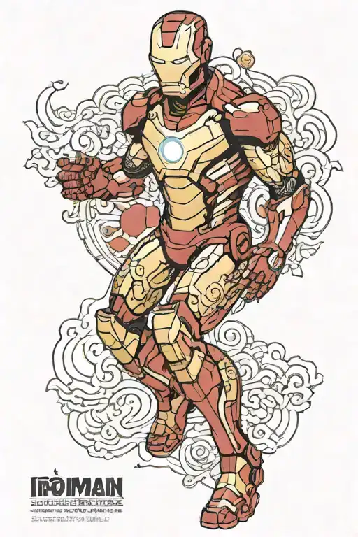 Ironman tattoo design idea