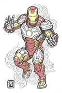Ironman tattoo design idea