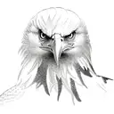 eagle grabbing a snake  tattoo design idea