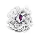 Peony tattoo design idea