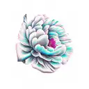 Peony tattoo design idea