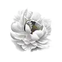 Peony tattoo design idea