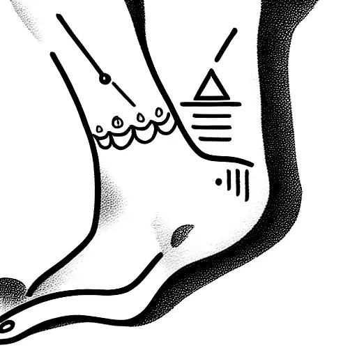 Book with weighing scale tattoo design idea