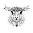 fear the lamb tattoo design idea