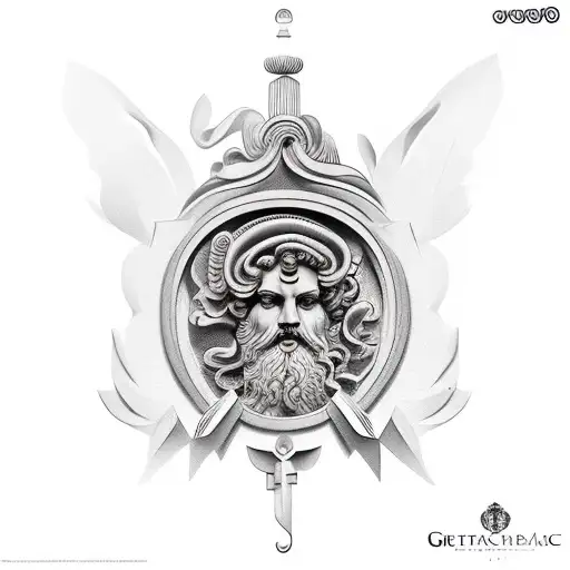 Greek statue tattoo design idea