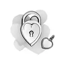 A heart-shaped lock and key symbolizing love and forgiveness tattoo design idea