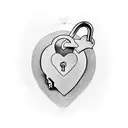 A heart-shaped lock and key symbolizing love and forgiveness tattoo design idea