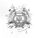 A Dragonball Z character with the word 'life' incorporated into the design tattoo design idea