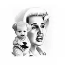 want a tattoo to remember my grandma who passed away on 6/9/23 and i want to incorporate elvis Presley in it tattoo design idea