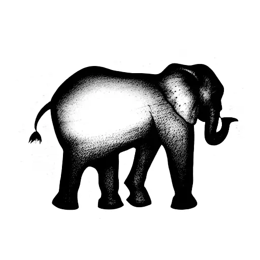 Elephant tattoo design idea